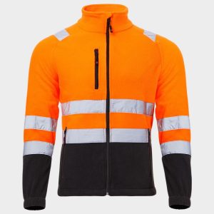 prisma hv orange fleece high visibility sweatshirt