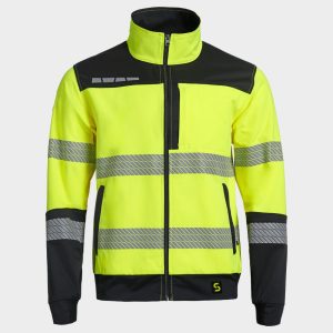 work jacket primo hv light stretch yellow
